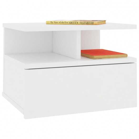 Table de chevet flottante Blanc 40x31x27 cm 