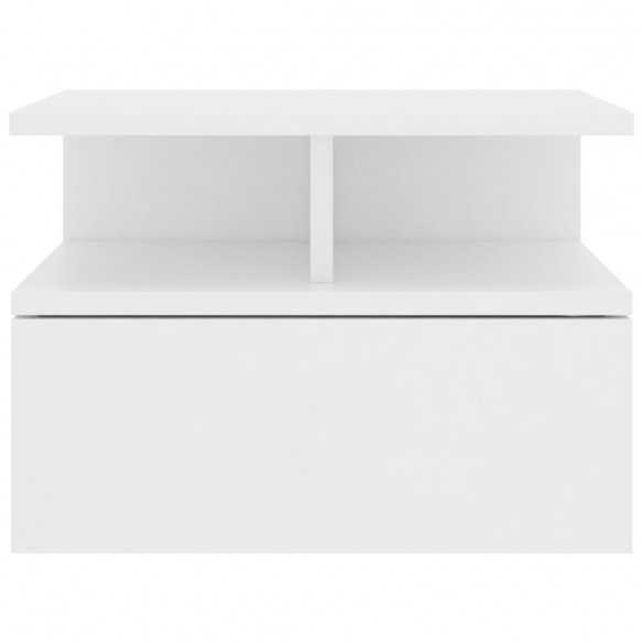 Table de chevet flottante Blanc 40x31x27 cm 
