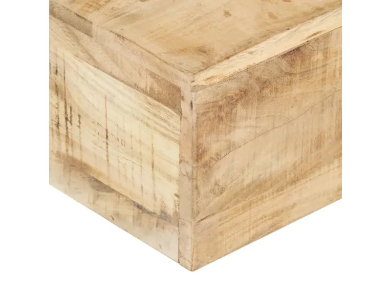 Table basse 80x80x28 cm Bois de manguier massif