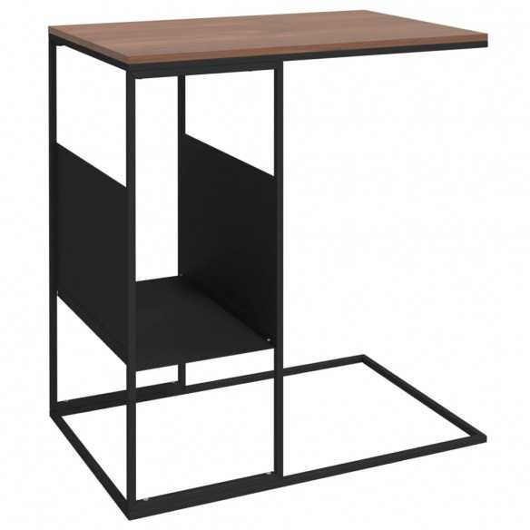 Table d'appoint Noir 55x36x59,5 cm 