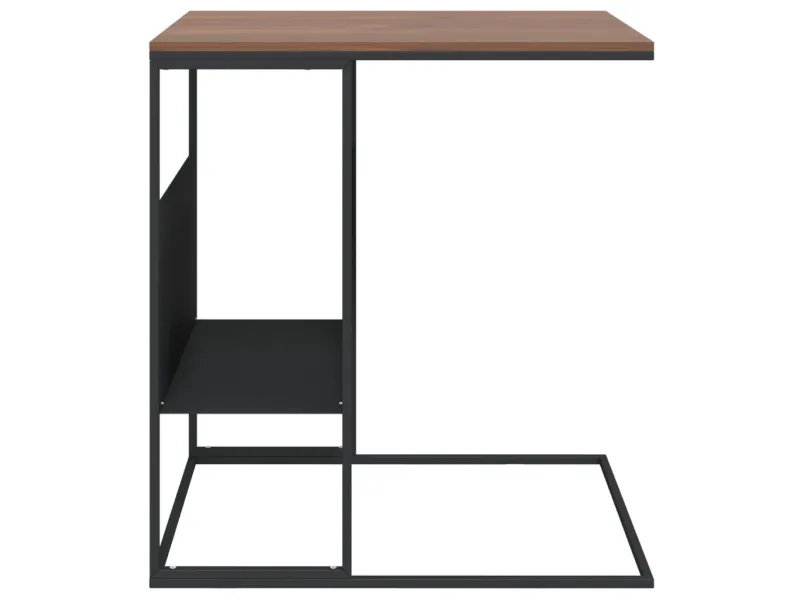 Table d'appoint Noir 55x36x59,5 cm 