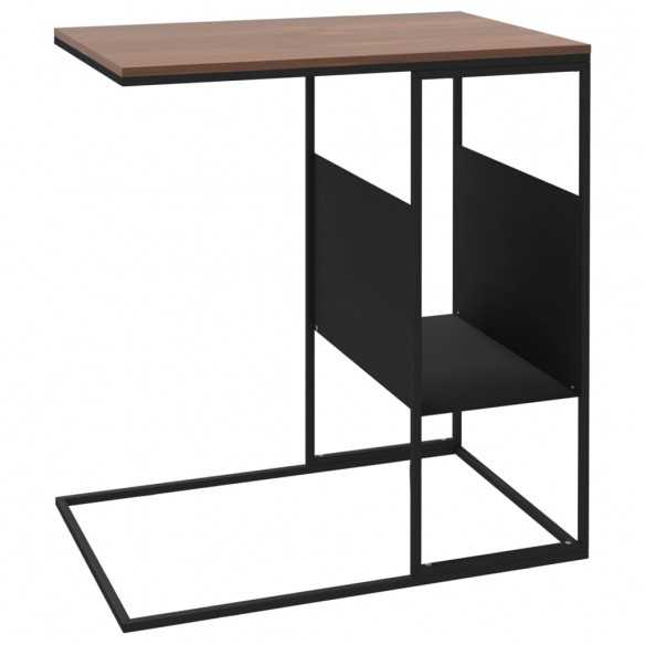 Table d'appoint Noir 55x36x59,5 cm 