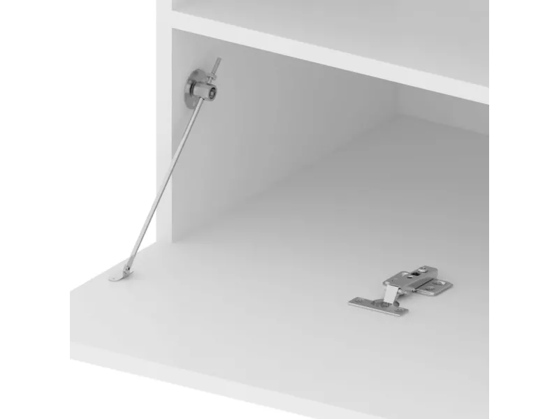 Meubles TV 2 pcs avec lumières LED Blanc 75x35x40 cm