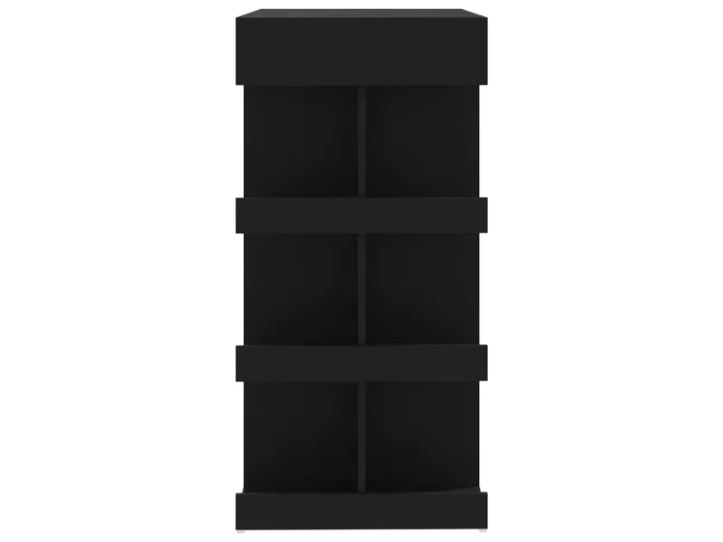 Table de bar étagère de rangement Noir 100x50x101,5 cm