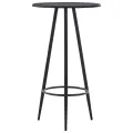 Table de bar Noir 60x107,5 cm MDF