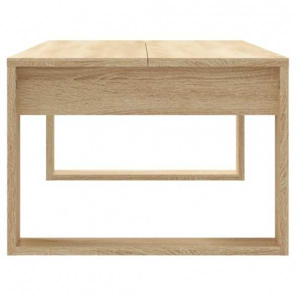 Table basse chêne sonoma 102x50x35 cm bois d'ingénierie