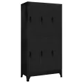 Armoire à casiers Noir 90x45x180 cm Acier