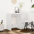 Bureau Blanc brillant 90x45x76 cm Aggloméré