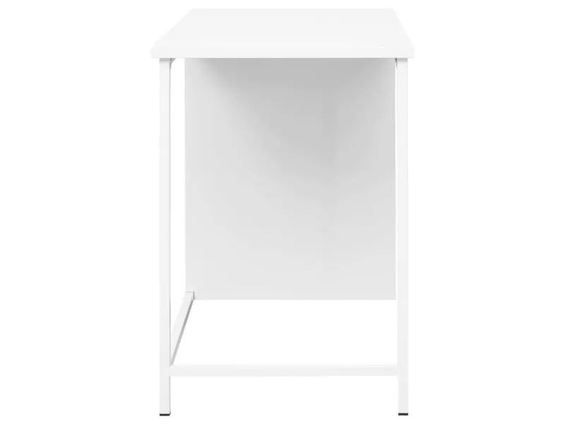 Bureau industriel avec tiroirs Blanc 105x52x75 cm Acier