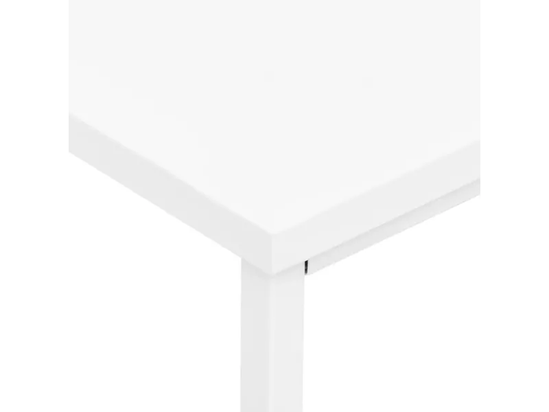 Bureau industriel avec tiroirs Blanc 105x52x75 cm Acier