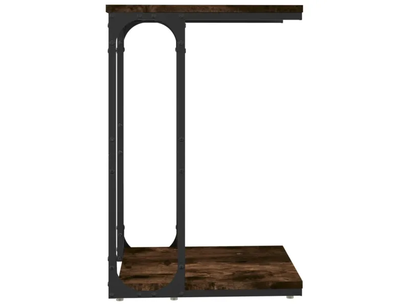 Table d'appoint Chêne fumé 40x30x60 cm 