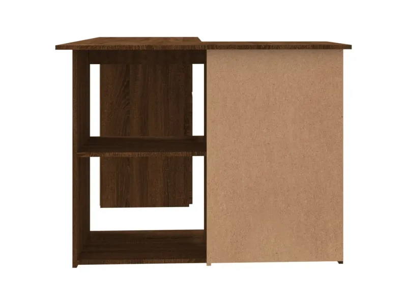 Bureau d'angle Chêne marron 145x100x76 cm 