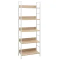 Bibliothèque à 5 niveaux chêne 60x27,6x158,5 cm bois ingénierie