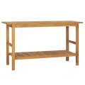 Meuble de salle de bain Bois de teck solide 132x45x75 cm