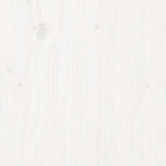 Lit Bois massif de pin 90x200 cm Blanc