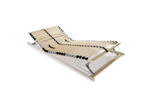 Sommier à lattes avec 28 lattes 7 zones 90 x 200 cm