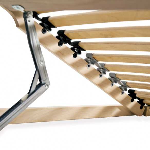 Sommier à lattes avec 28 lattes 7 zones 90 x 200 cm