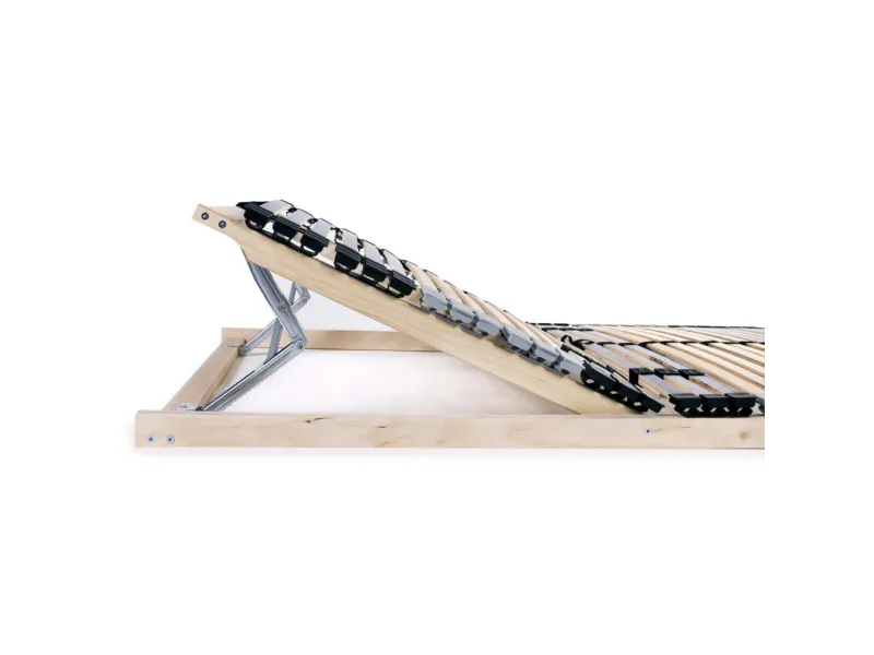 Sommiers à lattes 2 pcs avec 42 lattes 7 zones 90x200 cm