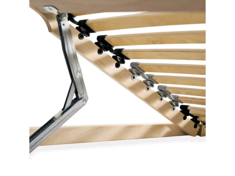 Sommier à lattes avec 28 lattes 7 zones 70 x 200 cm