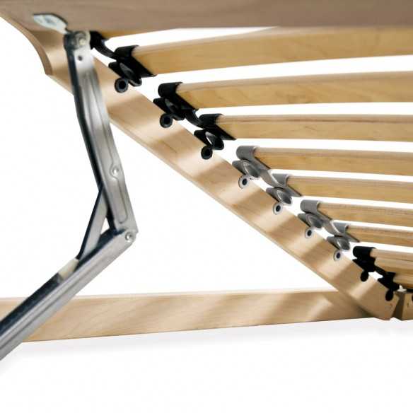 Sommier à lattes avec 28 lattes 7 zones 70 x 200 cm