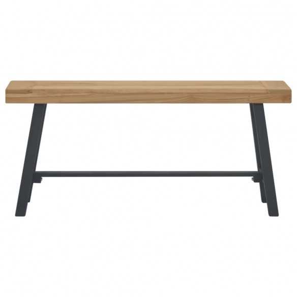 Banc 110 cm Bois massif de teck