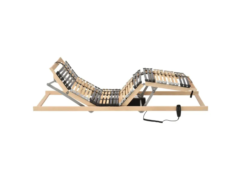 Sommier à lattes électrique avec 42 lattes 7 zones 80x200 cm