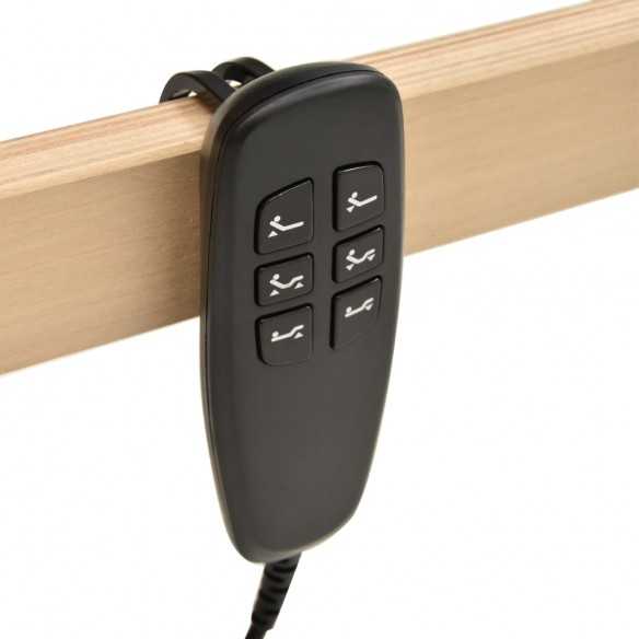 Sommier à lattes électrique avec 42 lattes 7 zones 80x200 cm