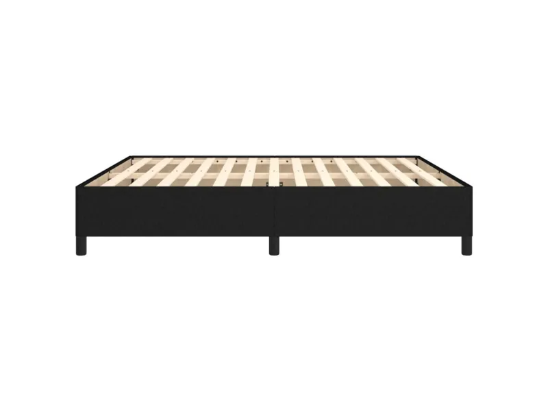 Lit Noir 180 x 200 cm Tissu