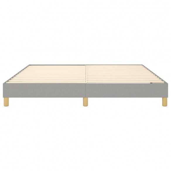 Lit Gris clair 180x200 cm Tissu