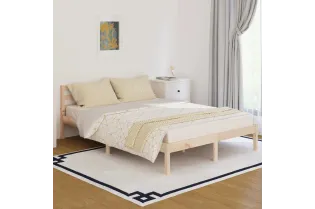 Lit Bois de pin massif 140x200 cm