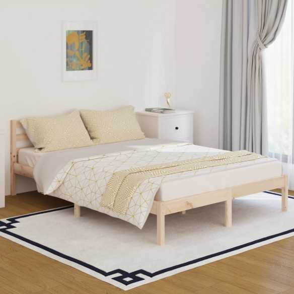 Lit Bois de pin massif 140x200 cm