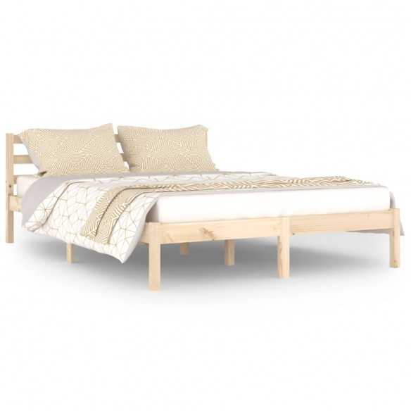 Lit Bois de pin massif 140x200 cm