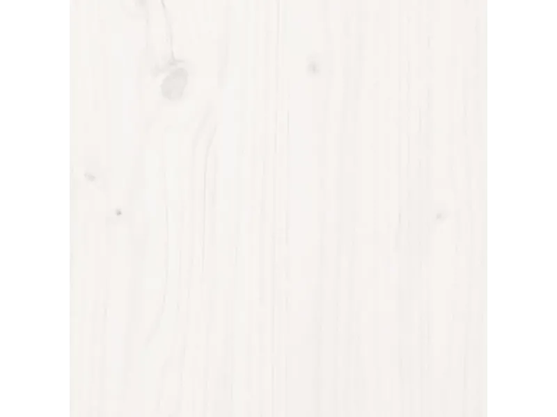 Lit Bois massif de pin 200x200 cm Blanc