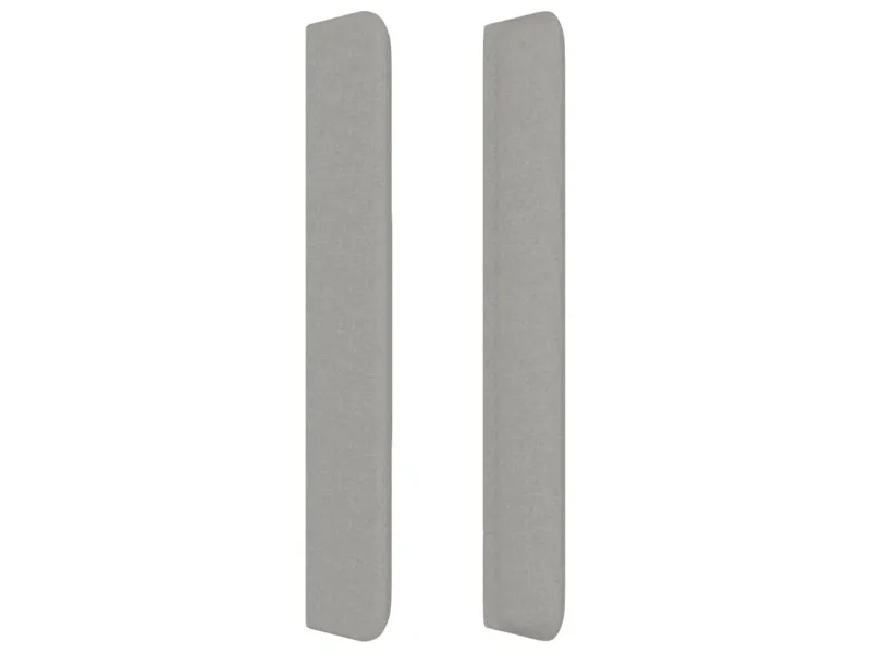 Tête de lit avec oreilles Gris clair 103x16x118/128 cm Tissu
