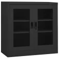 Armoire de bureau Anthracite 90x40x90 cm Acier