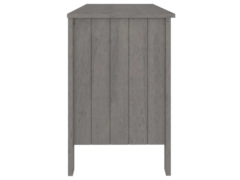 Bureau HAMAR Gris clair 113x50x75 cm Bois massif de pin