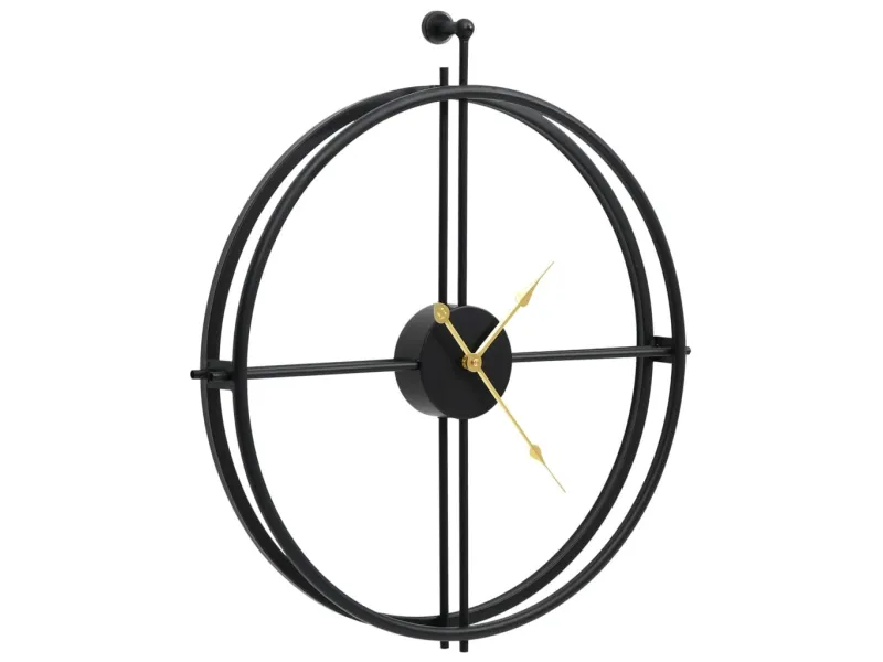 Horloge murale Noir 52 cm Fer