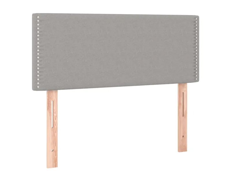 Tête de lit Gris clair 100x5x78/88 cm Tissu