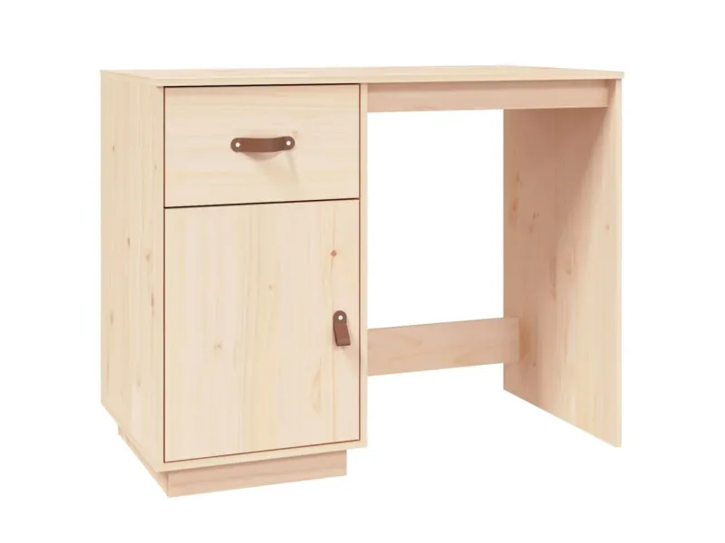 Bureau 95x50x75 cm Bois massif de pin