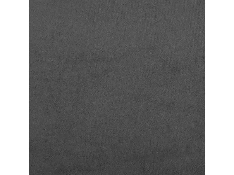 Canapé-lit à 2 places avec deux oreillers Gris foncé Velours