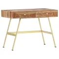 Bureau avec tiroirs 100x55x75 cm bois solide