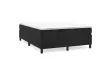 cadre de lit avec matelas Noir 140x200 cm Velours