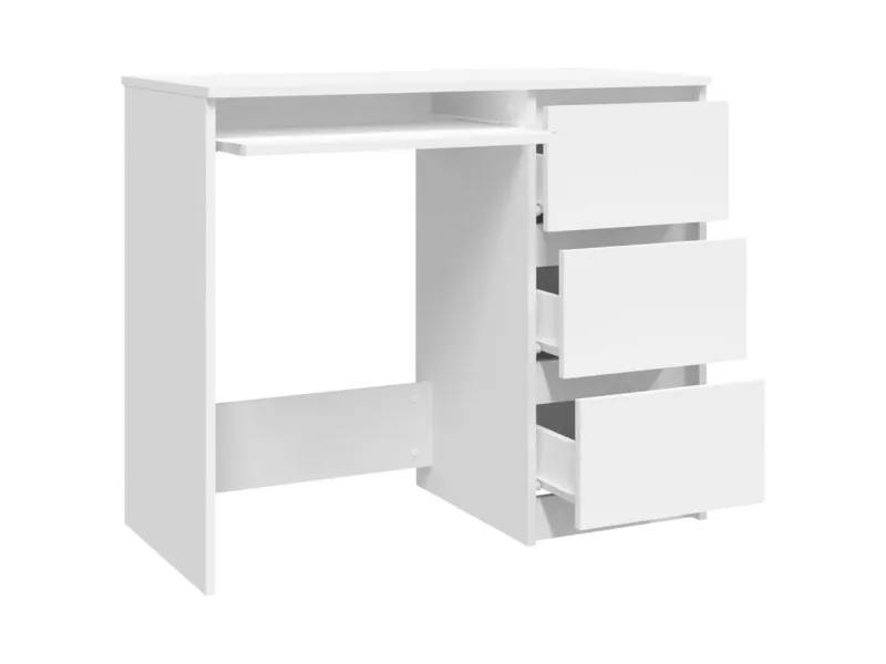 Bureau Blanc 90x45x76 cm Aggloméré