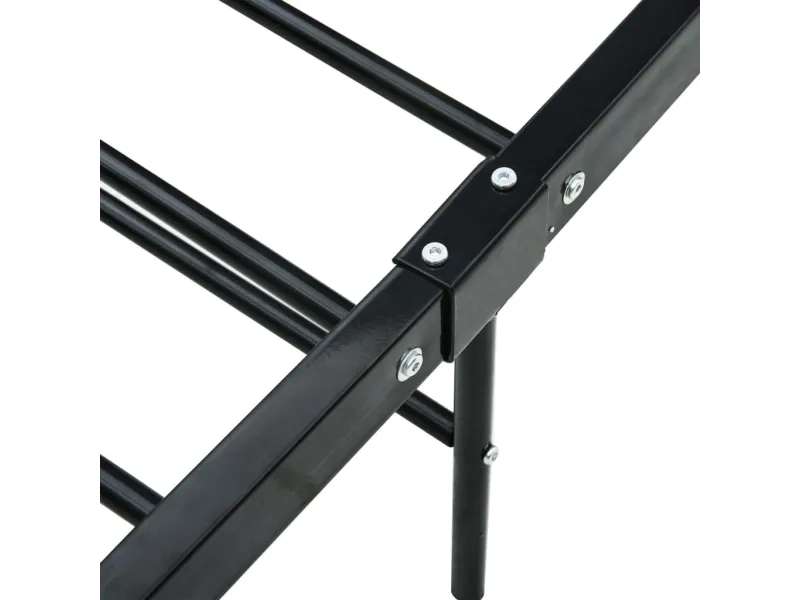 Lit Noir Métal 140 x 200 cm