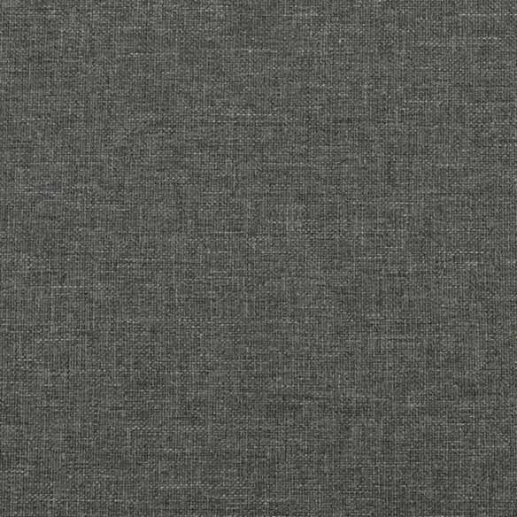 Lit Gris foncé 140x190 cm Tissu