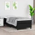 Cadre de lit Noir 90x200 cm Tissu