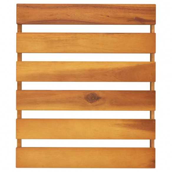 Étagère pliable à 3 niveaux Marron 43x31x63 cm Bois d'acacia