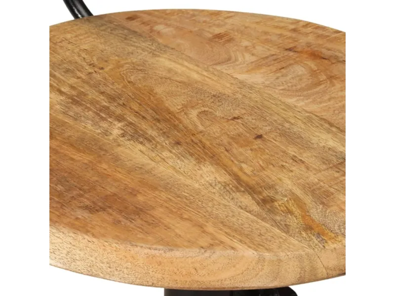 Tabourets de bar lot de 2 bois massif de manguier