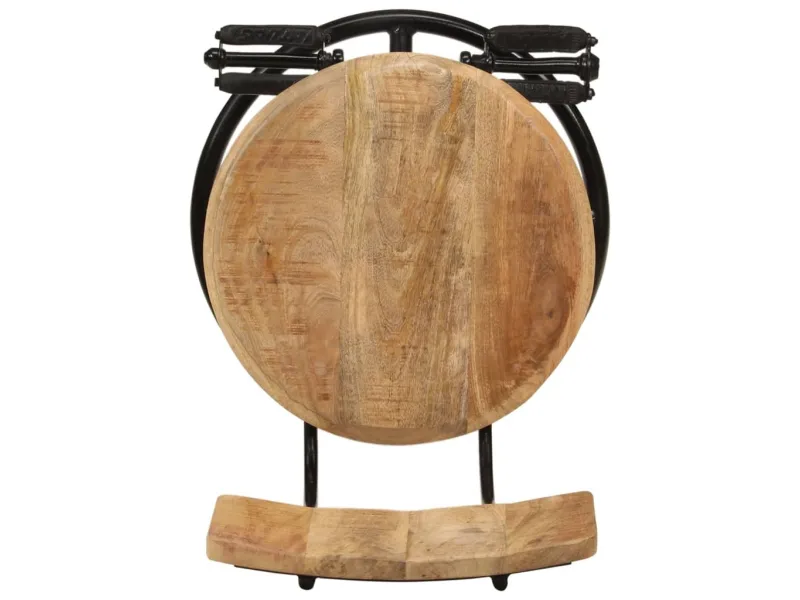 Tabourets de bar lot de 2 bois massif de manguier