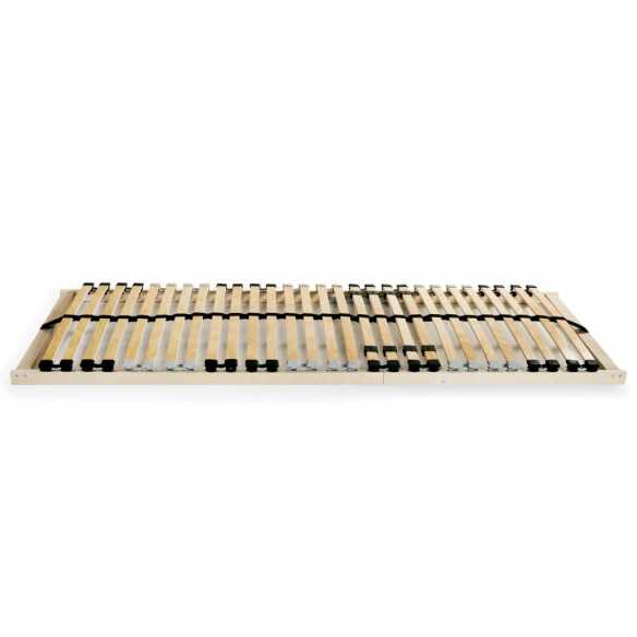 Sommiers à lattes 2 pcs avec 28 lattes 7 zones 80x200 cm